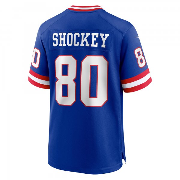 Men's New York Giants Jeremy Shockey Nike Royal Classic Retired Player Game Jersey