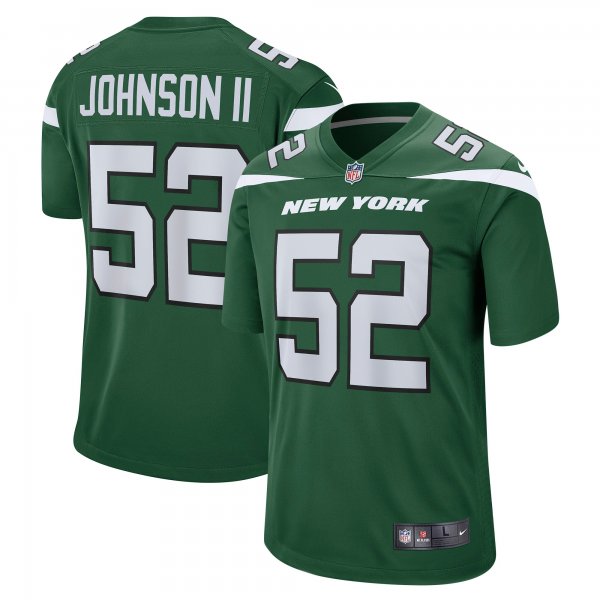 Men's New York Jets Jermaine Johnson II Nike Green Player Game Jersey