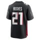 Men's Atlanta Falcons Mike Hughes Nike Black Game Player Jersey