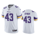 Men's Nike NFL Minnesota Vikings Camryn Bynum #43 White Vapor Limited Jersey