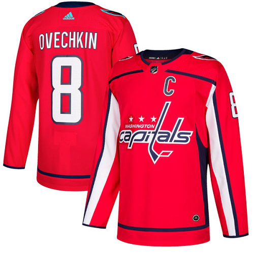 Adidas Washington Capitals #8 Alex Ovechkin Red Home Stitched NHL Jersey