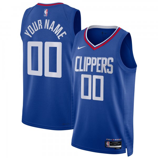 Unisex LA Clippers Nike Royal Swingman Custom Jersey - Icon Edition