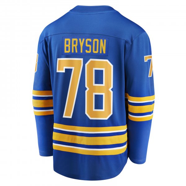 Men's Buffalo Sabres Jacob Bryson Fanatics Royal Home Breakaway Player Jersey