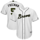 Atlanta Braves #5 Freddie Freeman White New Cool Base 2018 Memorial Day Stitched MLB Jersey