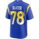 Men's Los Angeles Rams Jackie Slater Nike Royal Game Retired Player Jersey