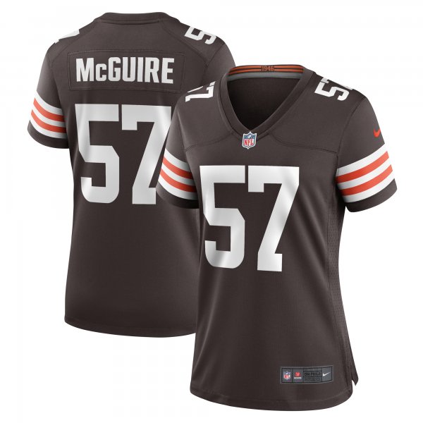 Women's Cleveland Browns Isaiah McGuire Nike  Brown Team Game Jersey