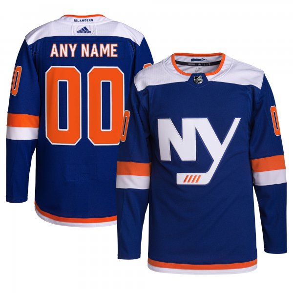 Men's New York Islanders  adidas Royal Alternate  Primegreen Custom Jersey