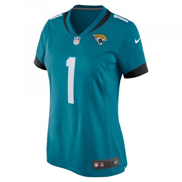 Women's Jacksonville Jaguars Travis Etienne Nike Teal Game Jersey