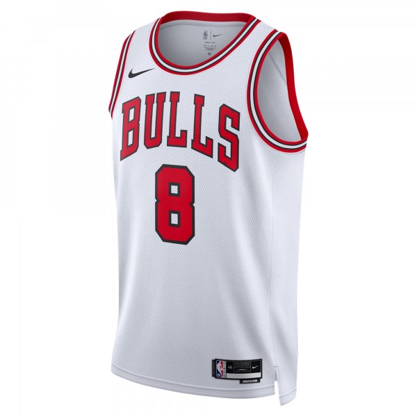 Unisex Chicago Bulls Zach LaVine Nike White Swingman Jersey - Association Edition