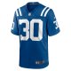 Men's Indianapolis Colts Darren Hall Nike  Royal Team Game Jersey