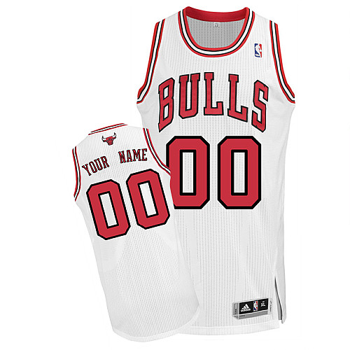 Bulls Personalized White NBA Jersey