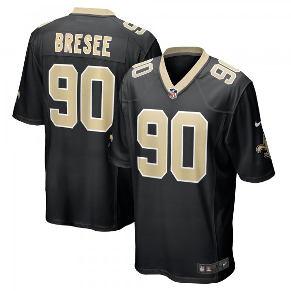 Men's New Orleans Saints Bryan Bresee Nike Black 2023 NFL Draft First Round Pick Game Jersey