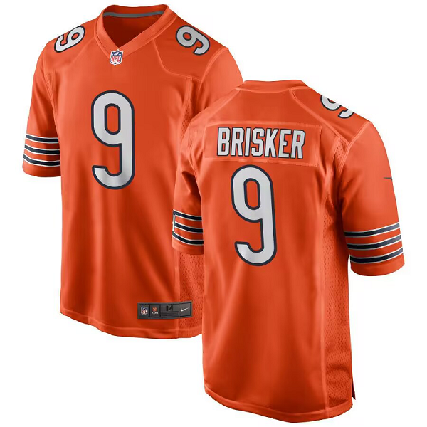 Men's Chicago Bears Nike #9 Jaquan Brisker Orange Limited NFL Jersey