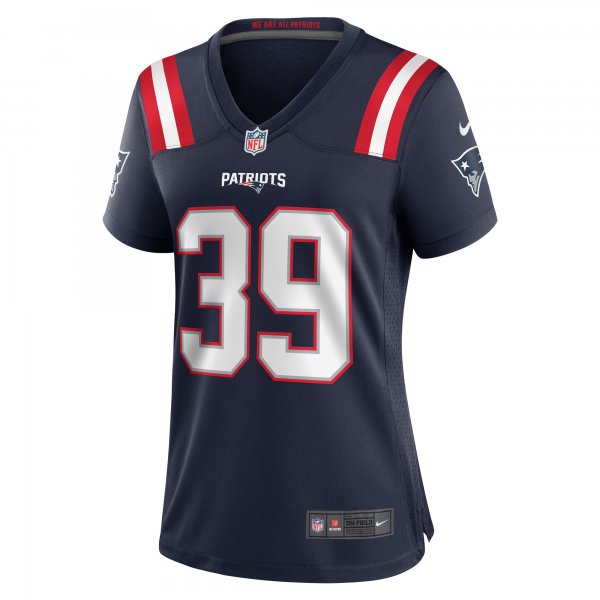 Women's New England Patriots Jamycal Hasty Nike  Navy Team Game Jersey