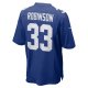 Men's New York Giants Aaron Robinson Nike Royal Game Player Jersey