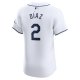 Men's Tampa Bay Rays Yandy Diaz Nike White Home Elite Player Jersey