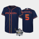 Youth's #5 Jeff Bagwell 2022 City Connect Houston Astros Cool Base Navy MLB Jersey with 2022 World Series Patch