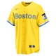 Men's Boston Red Sox Rafael Devers Nike Gold/Light Blue City Connect Replica Player Jersey