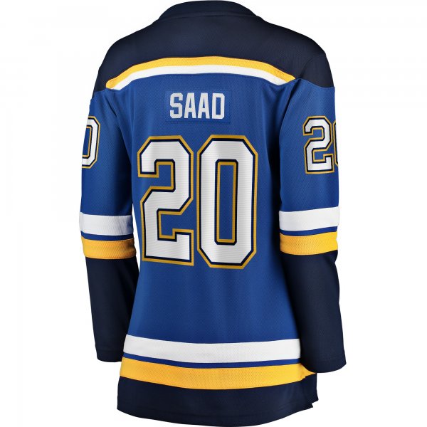 Women's St. Louis Blues Brandon Saad Fanatics Blue Home Breakaway Player Jersey