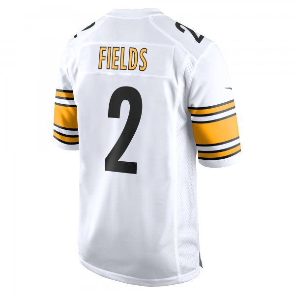 Men's Pittsburgh Steelers Justin Fields Nike White  Game Jersey