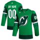 Men's New Jersey Devils  adidas Kelly Green St. Patrick's Day Custom Jersey