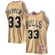 Men's Chicago Bulls Scottie Pippen Gold Mitchell & Ness 75th Anniversary 1997/98 Hardwood Classics Swingman Jersey