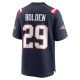 Men's New England Patriots Isaiah Bolden Nike  Navy Team Game Jersey