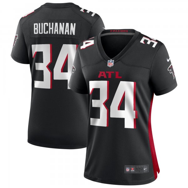 Women's Atlanta Falcons Ray Buchanan Nike Black Game Retired Player Jersey