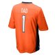 Men's Denver Broncos Number 1 Dad Nike Orange Game Jersey