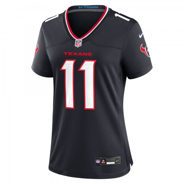 Women's Houston Texans Jeff Okudah Nike  Navy Team Game Jersey