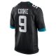 Men's Jacksonville Jaguars Logan Cooke Nike Black Game Jersey