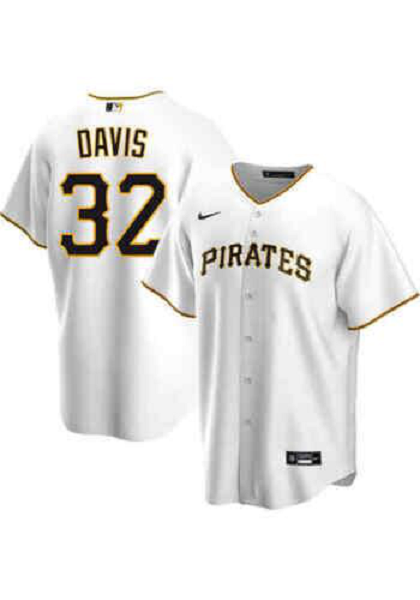 Men's Pittsburgh Pirates#32 Henry Davis Nike White Home Official MLB Jersey