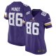 Women's Minnesota Vikings Johnny Mundt Nike Purple Game Player Jersey