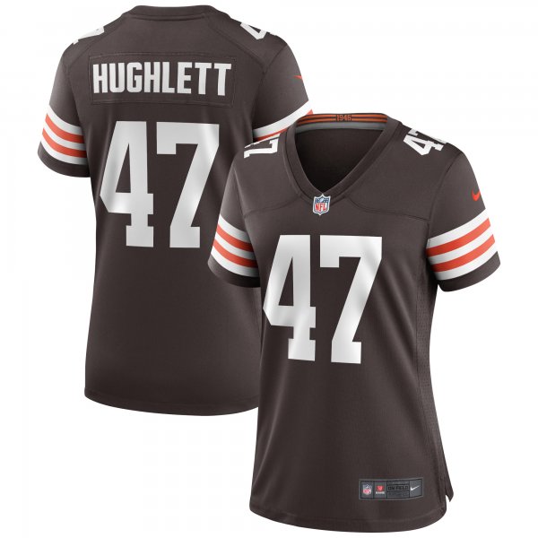 Women's Cleveland Browns Charley Hughlett Nike Brown Game Jersey