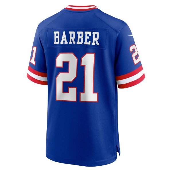 Men's New York Giants Tiki Barber Nike Royal Classic Retired Player Game Jersey