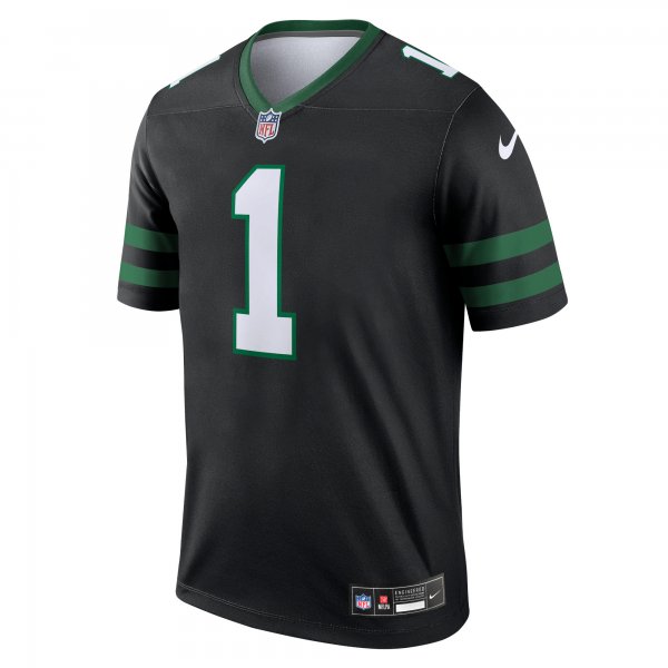 Men's New York Jets Ahmad Sauce Gardner Nike Legacy Black Alternate Legend Jersey