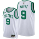 Men's Boston Celtics #9 Derrick White Classic Edition White NBA Jersey