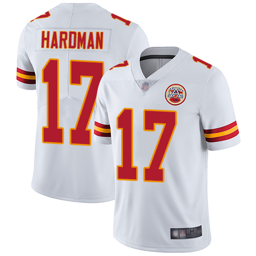 Kansas City Chiefs #17 Mecole Hardman White Men's Stitched Nike NFL Vapor Untouchable Limited Jersey