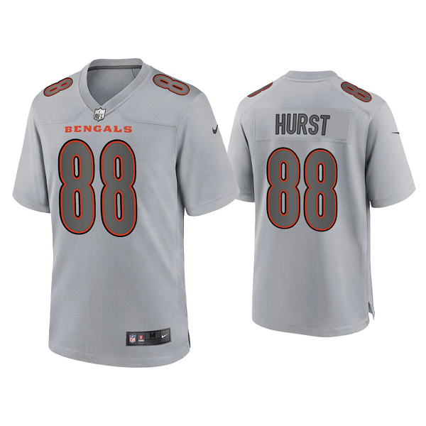 Men's Cincinnati Bengals Hayden Hurst Gray Atmosphere Fashion Game Jersey