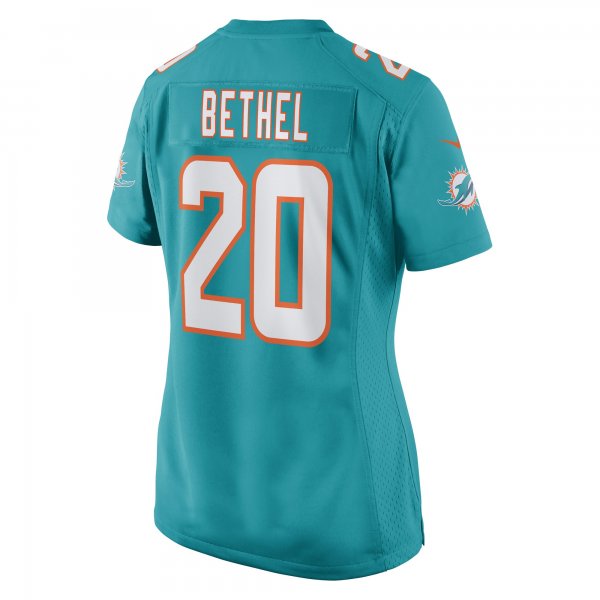 Women's Miami Dolphins Justin Bethel Nike Aqua Game Player Jersey