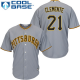 Pittsburgh Pirates #21 Roberto Clemente Grey Cool Base Stitched Youth MLB Jersey