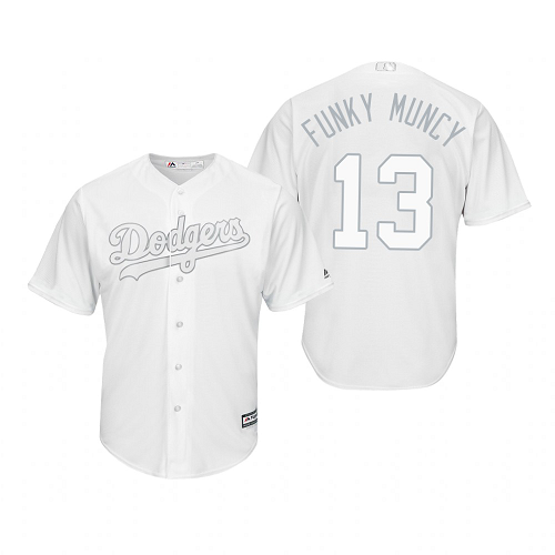 Women's Los Angeles Dodgers Max Muncy Funky Muncy White 2019 Players Weekend MLB Jersey