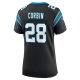 Women's Carolina Panthers Jashaun Corbin Nike  Black Team Game Jersey