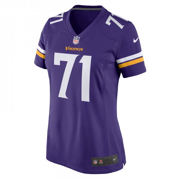 Women's Minnesota Vikings Christian Darrisaw Nike Purple Game Jersey