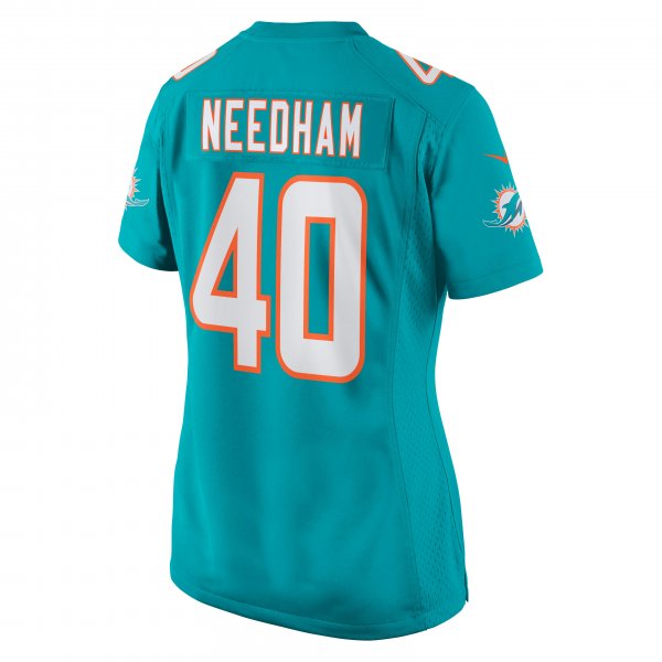 Women's Miami Dolphins Nik Needham Nike Aqua Game Jersey