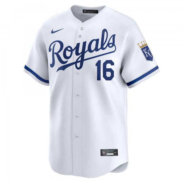 Men's Kansas City Royals Hunter Renfroe Nike White Home Limited Player Jersey