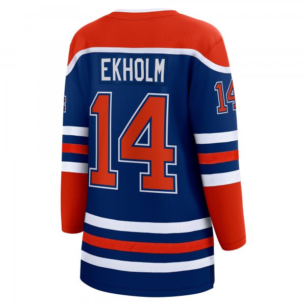 Women's Edmonton Oilers Mattias Ekholm Fanatics Royal Home Breakaway Jersey