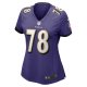 Women's Baltimore Ravens Morgan Moses Nike Purple Game Player Jersey