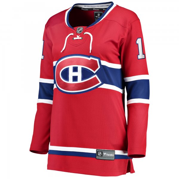 Women's Montreal Canadiens Brendan Gallagher Fanatics Red Home Breakaway Player Jersey