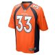 Men's Denver Broncos Javonte Williams Nike Orange Player Game Jersey